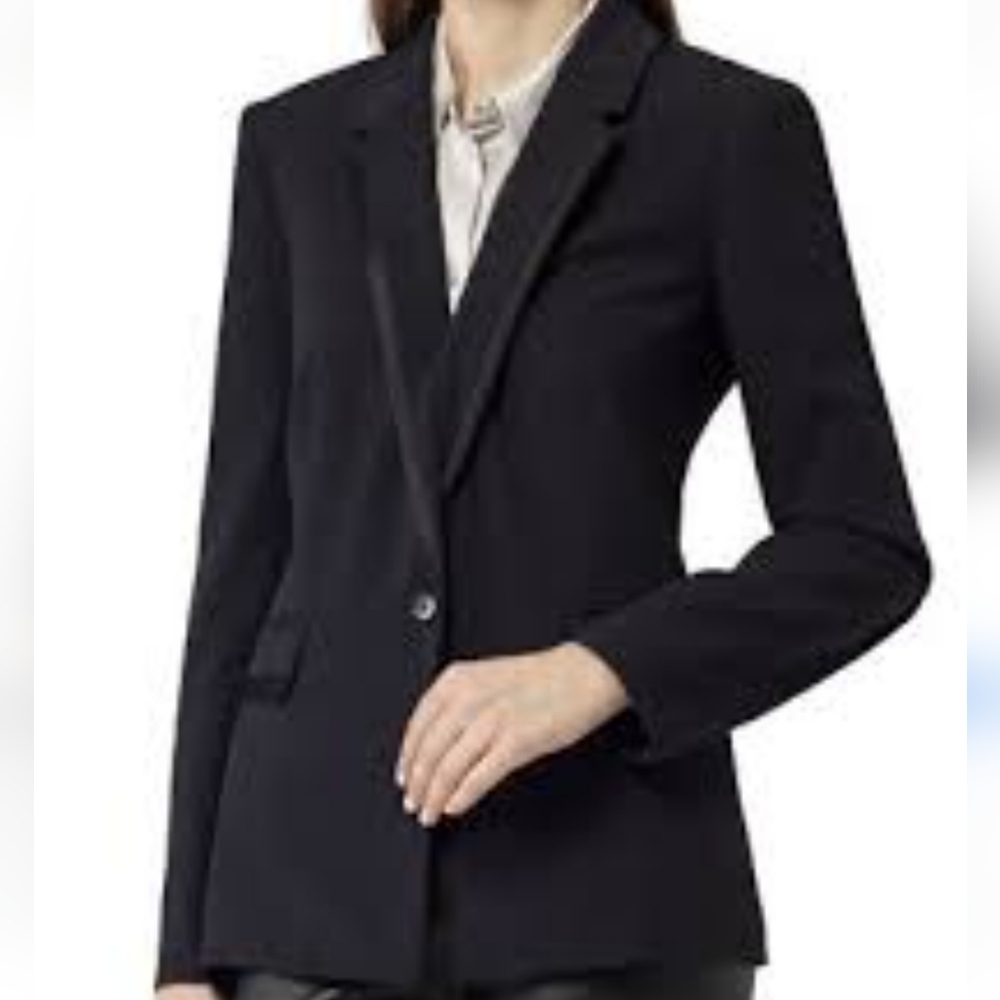 Reiss Sienna Contrast Lapel Blazer Size Small
